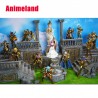 SAINT SEIYA Athéna Sanctuaire diorama 34 cm statue résine JACKSDO