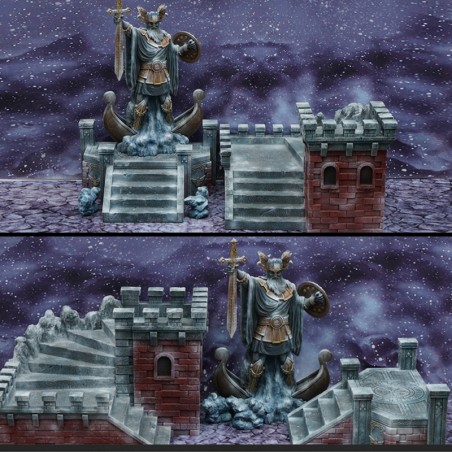 SAINT SEIYA Odin Asgard God Warrior diorama 40 cm statue résine JACKSDO