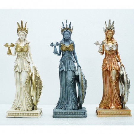 SAINT SEIYA Athéna idole statue résine 30 cm blanc et or JACKSDO