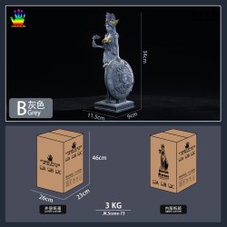 SAINT SEIYA Athéna idole statue résine 30 cm blanc et or JACKSDO