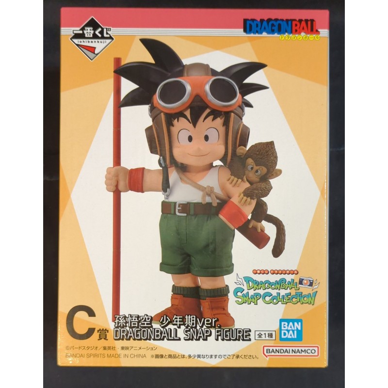 DRAGON BALL Ichiban Kuji SNAP COLLECTION C Prize Son Goku Shonen ver. SNAP FIGURE BANDAI