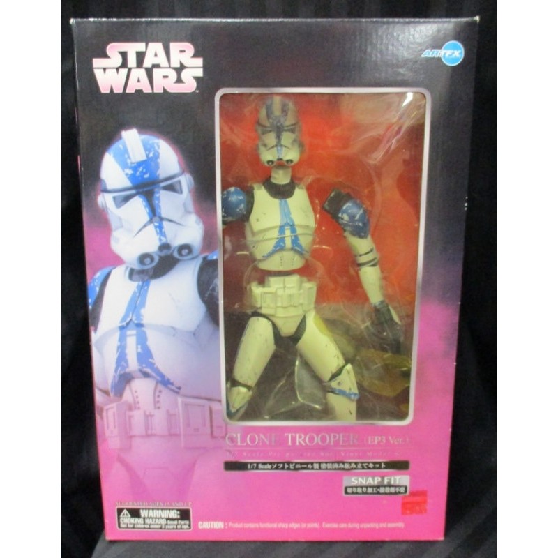 STAR WARS ArtFX / PRE PAINTED SOFT VINYL MODEL KIT CLONE TROOPER (EP3 VER) 1 / 7 Scale KOTOBUKIYA