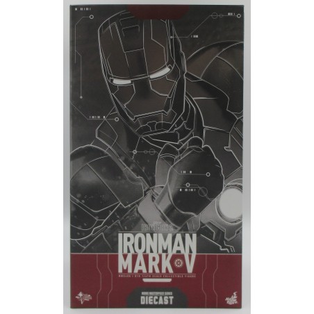 MARVEL MOVIE MASTERPIECE DIECAST IRON MAN MARK 5 / DIECAST 400D18 HOT TOYS