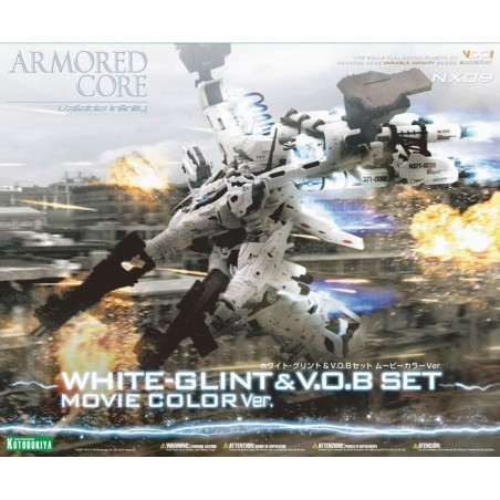 ARMORED CORE White-Glint & V.O.B Set NX09 MOVIE COLOR Vers. Kit 1/72 KOTOBUKIYA
