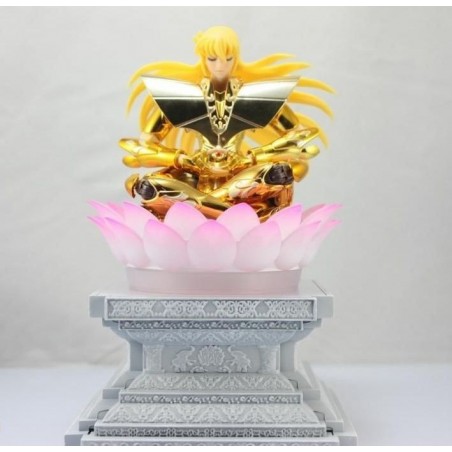 SAINT SEIYA Stand / Socle Lumineux Fleur de Lotus Virgo Shaka Myth Cloth LC MODELS